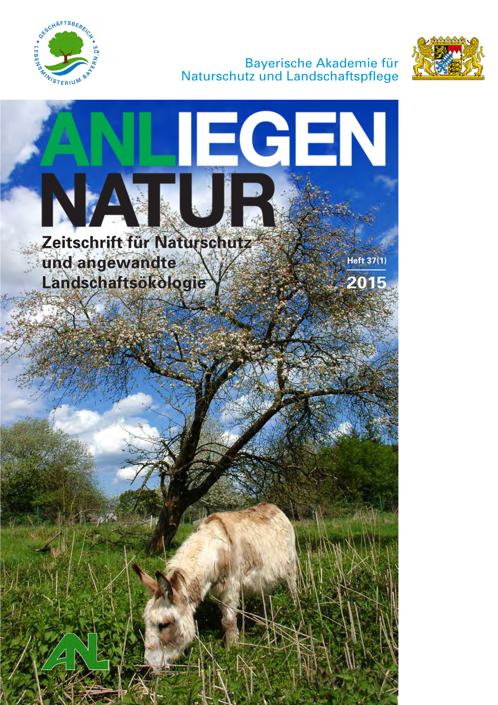 Gesamtheft Anliegen Natur 37/1, 2015