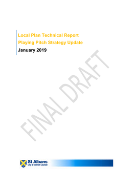 Local Plan Technical Report Playing Pitch Strategy Update January 2019 CONTENTS
