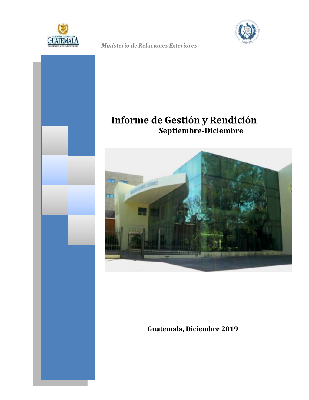 I Informe De Gestión Y Rendición Septiembre-Diciembre