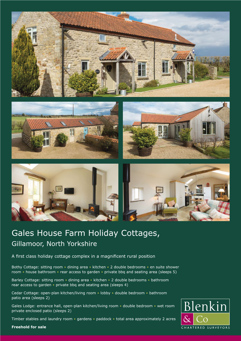 Gales House Farm Holiday Cottages, Gillamoor, North Yorkshire