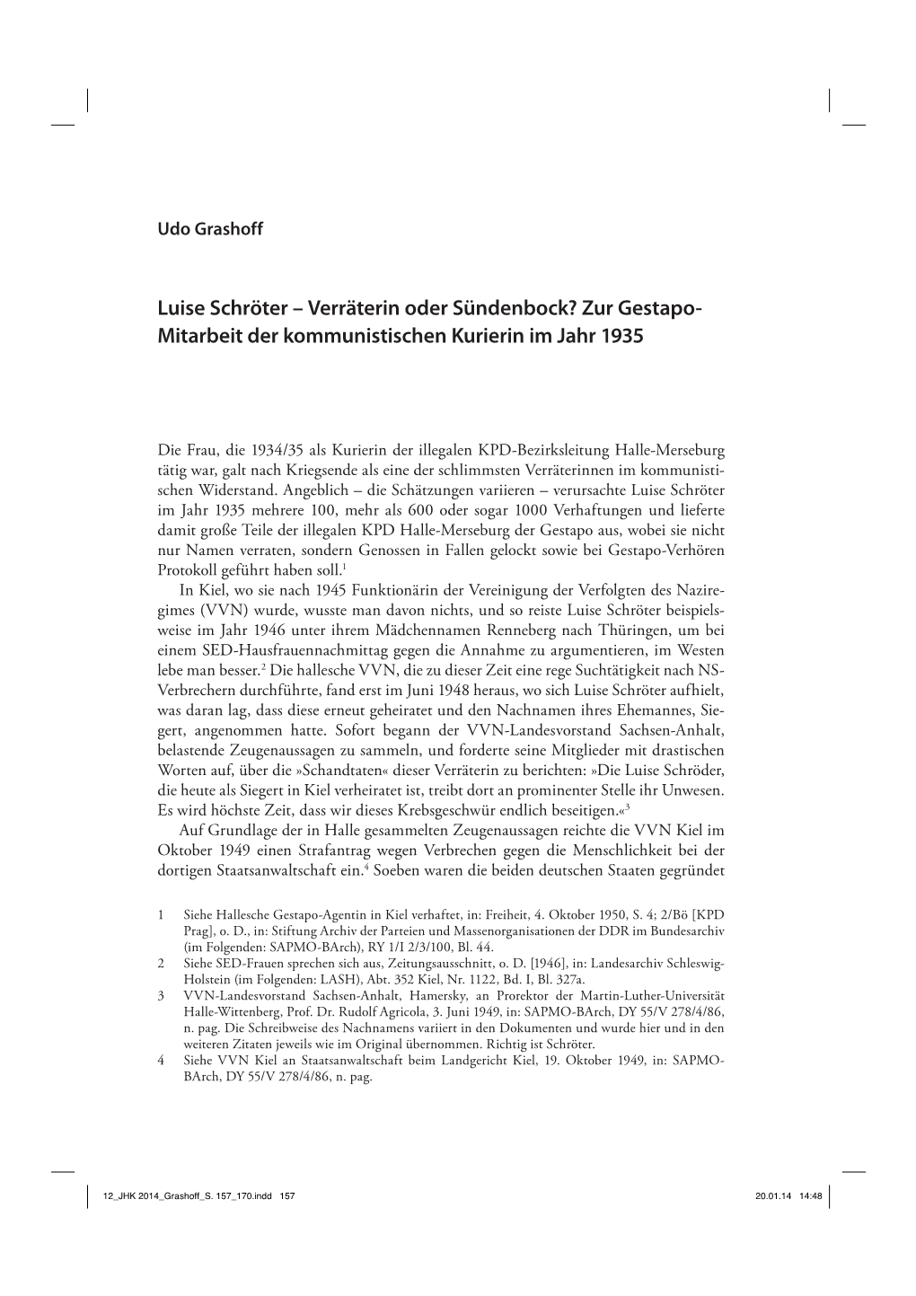 12 JHK 2014 Grashoff S. 157 170.Indd 157 20.01.14 14:48 158 JHK 2014 UDO GRASHOFF