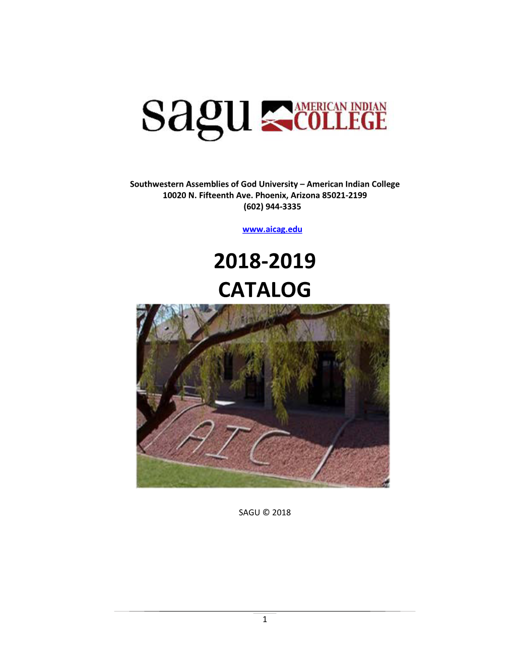 2018-2019 Catalog