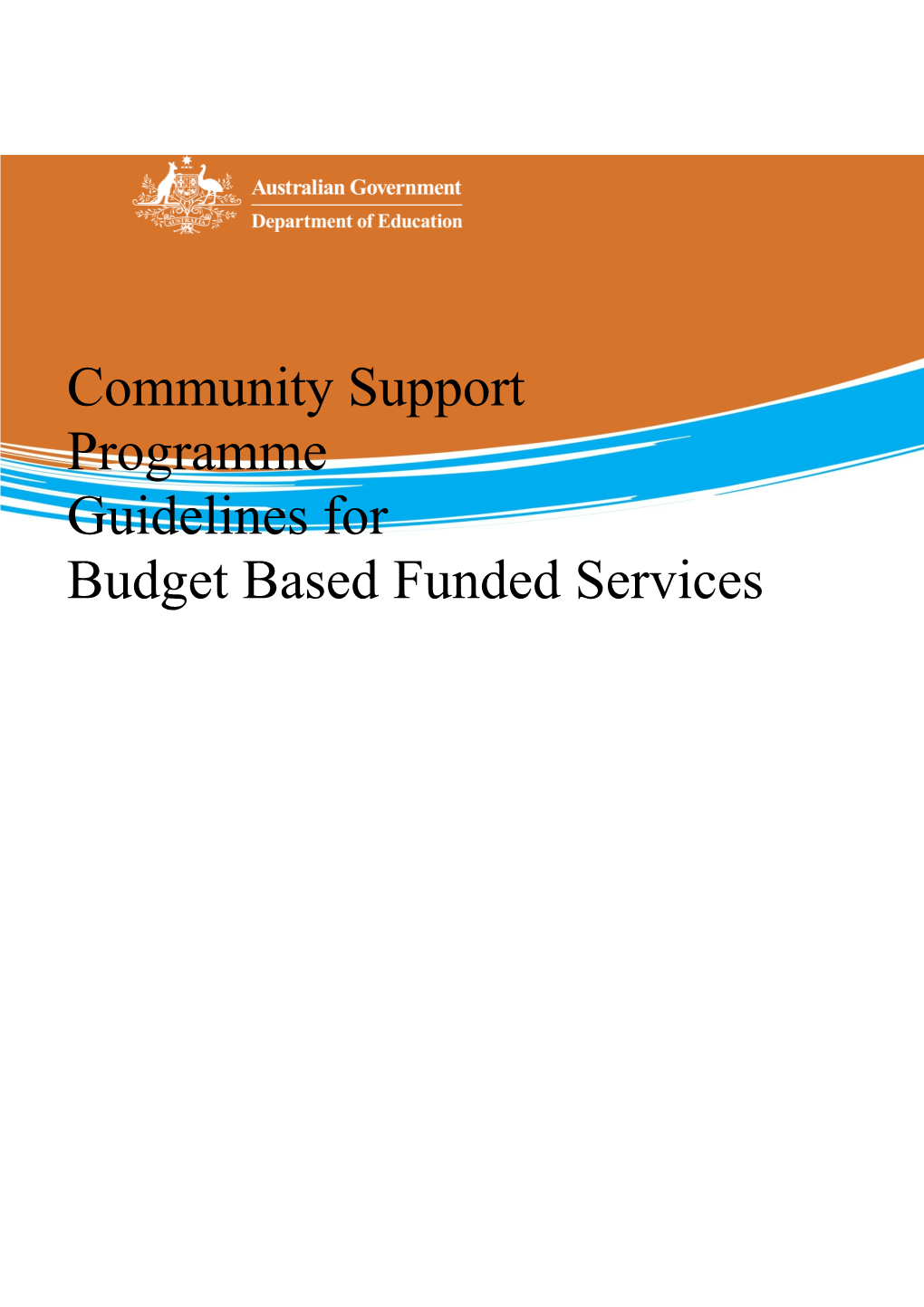 Community Support Programme