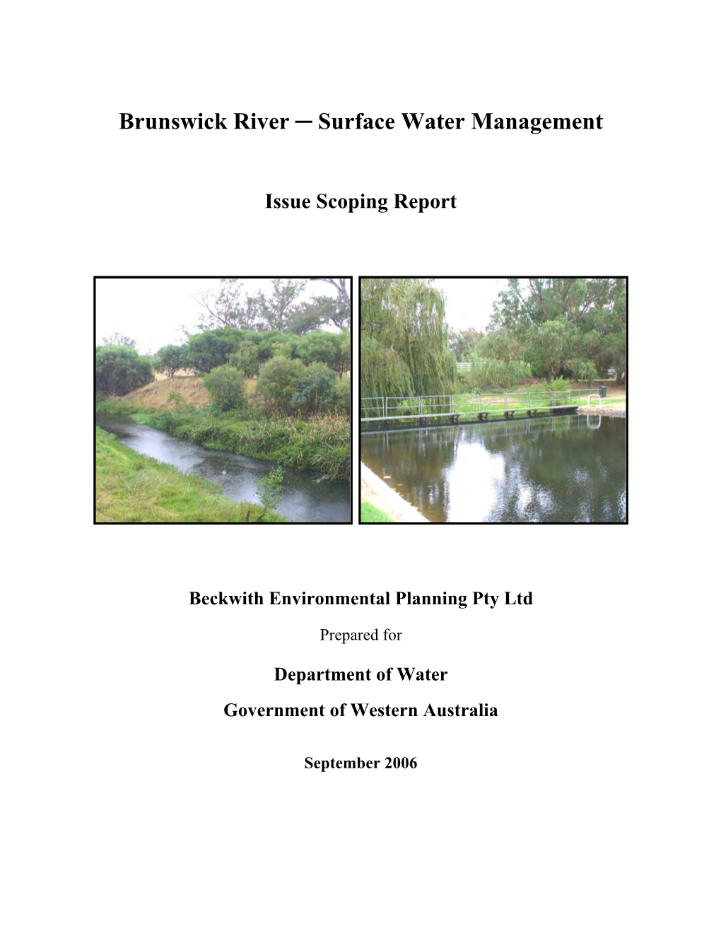 Brunswick River ─ Surface Water Management