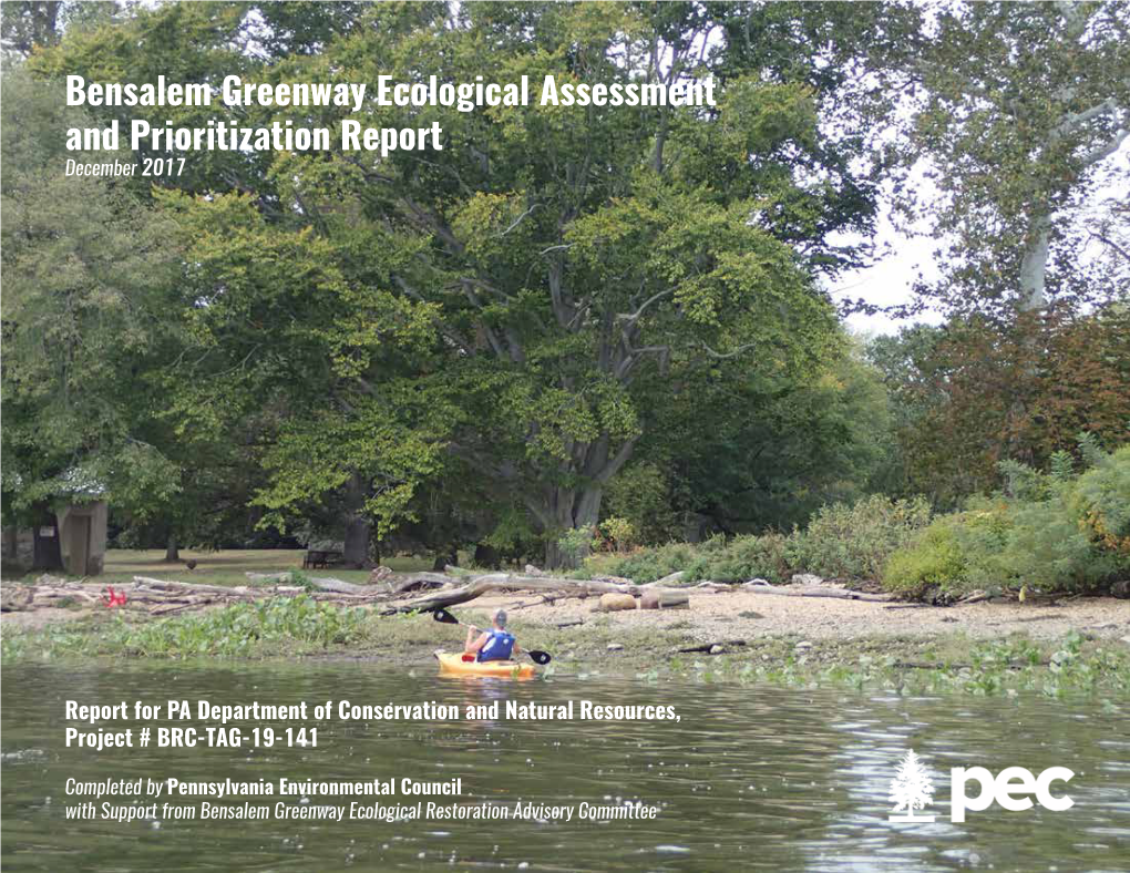 Bensalem Greenway Ecological Assessment and Prioritization Report December 2017