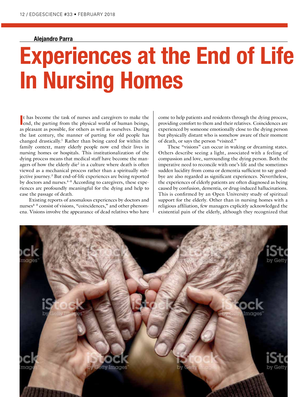 Experiences at the End of Life in Nursing Homes