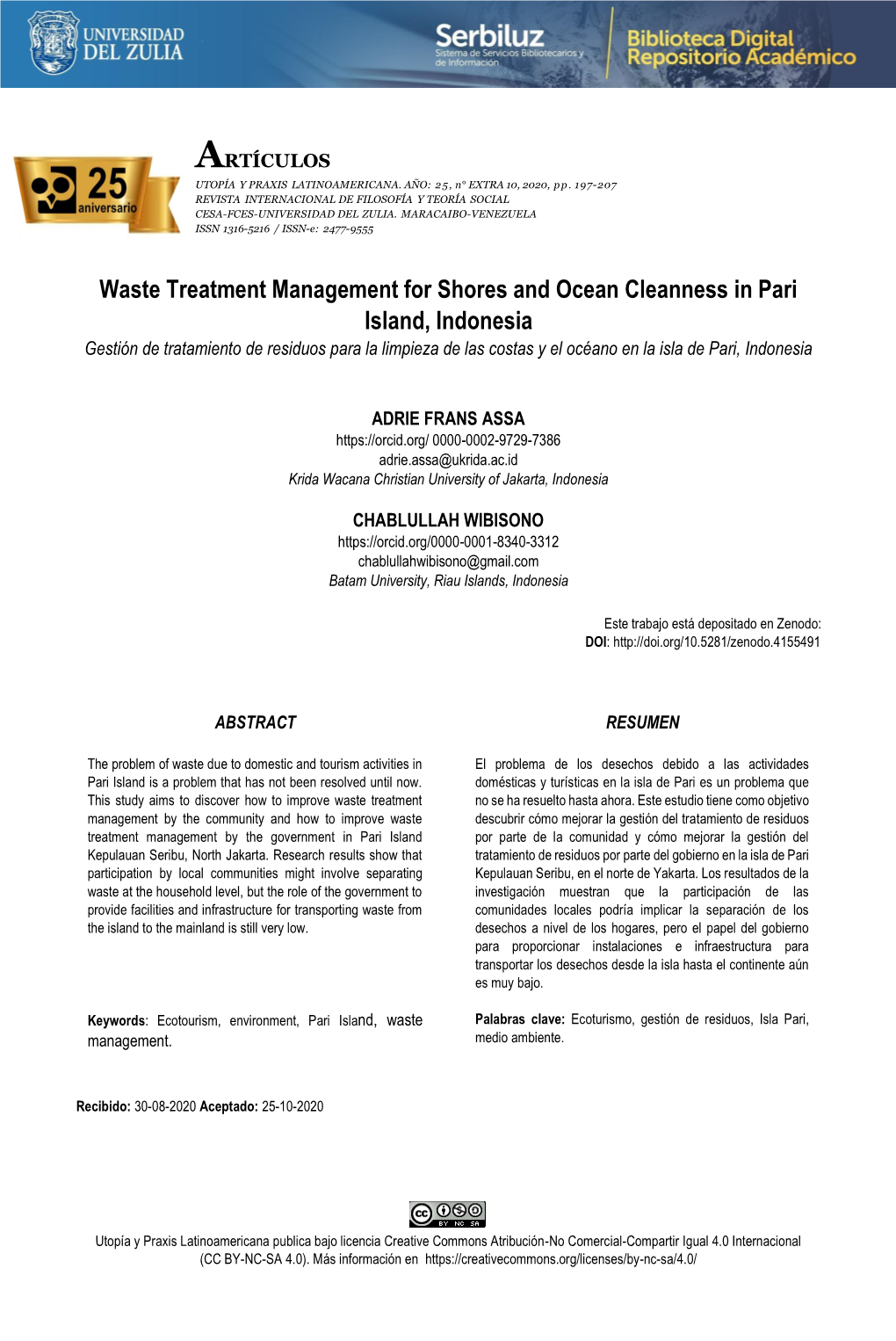 Waste Treatment Management for Shores and Ocean Cleanness In