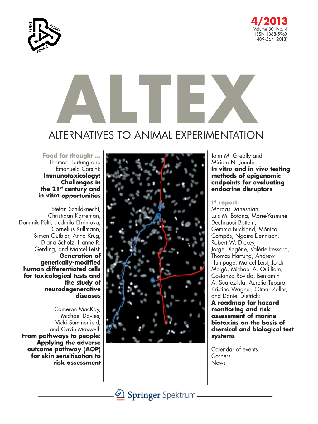 Altex Alternatives to Animal Experimentation