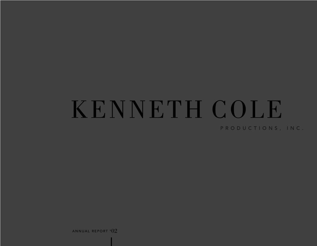Kenneth Cole Productions, Inc