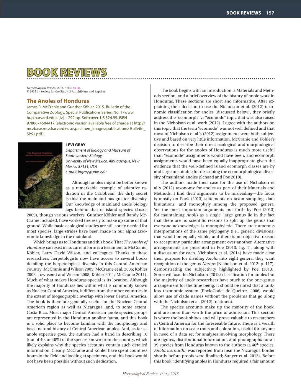 Herpetological Review, 2015, 46(4), Xx–Xx