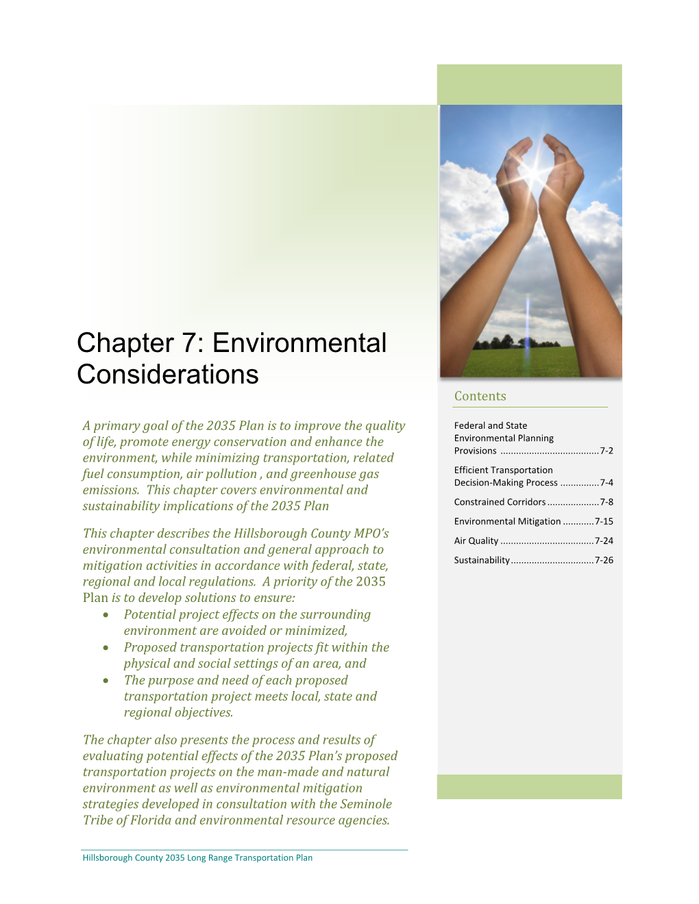 Environmental Considerations