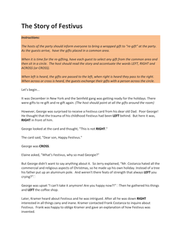 The Story of Festivus