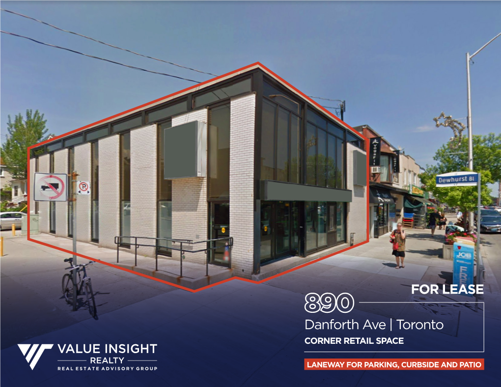 Danforth Ave | Toronto Corner Retail Space