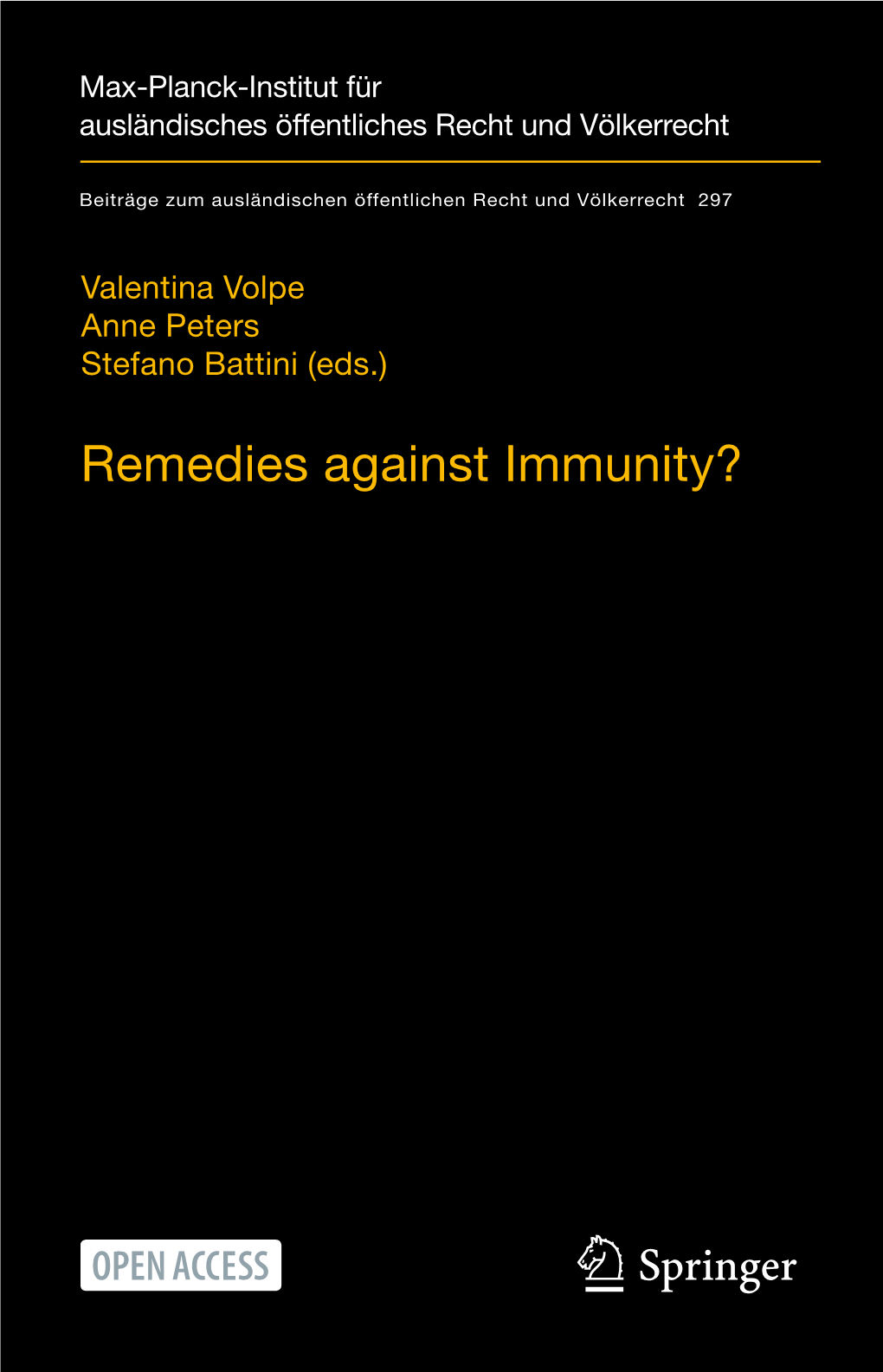 Remedies Against Immunity?