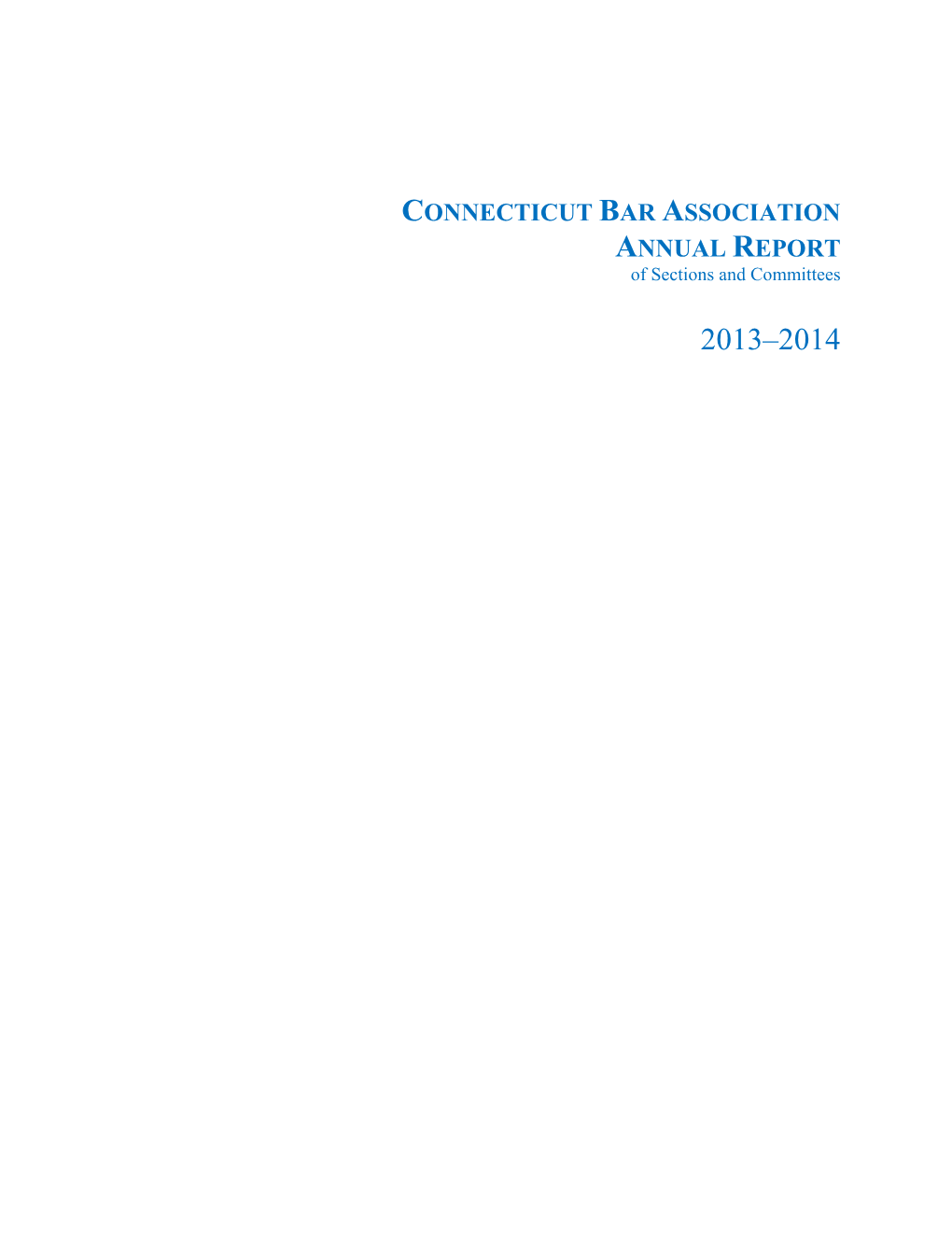 2013-2014 Annual Report