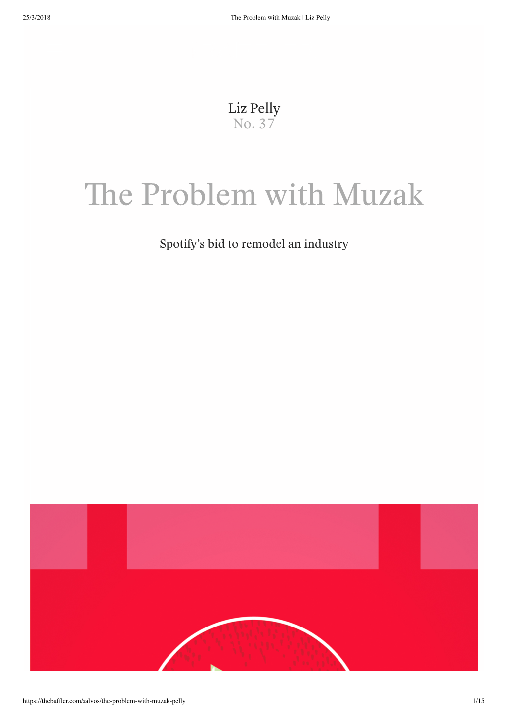 The Problem with Muzak | Liz Pelly