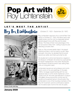 Pop Art with Roy Lichtenstein
