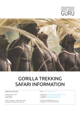 Gorilla Trekking Safari Information