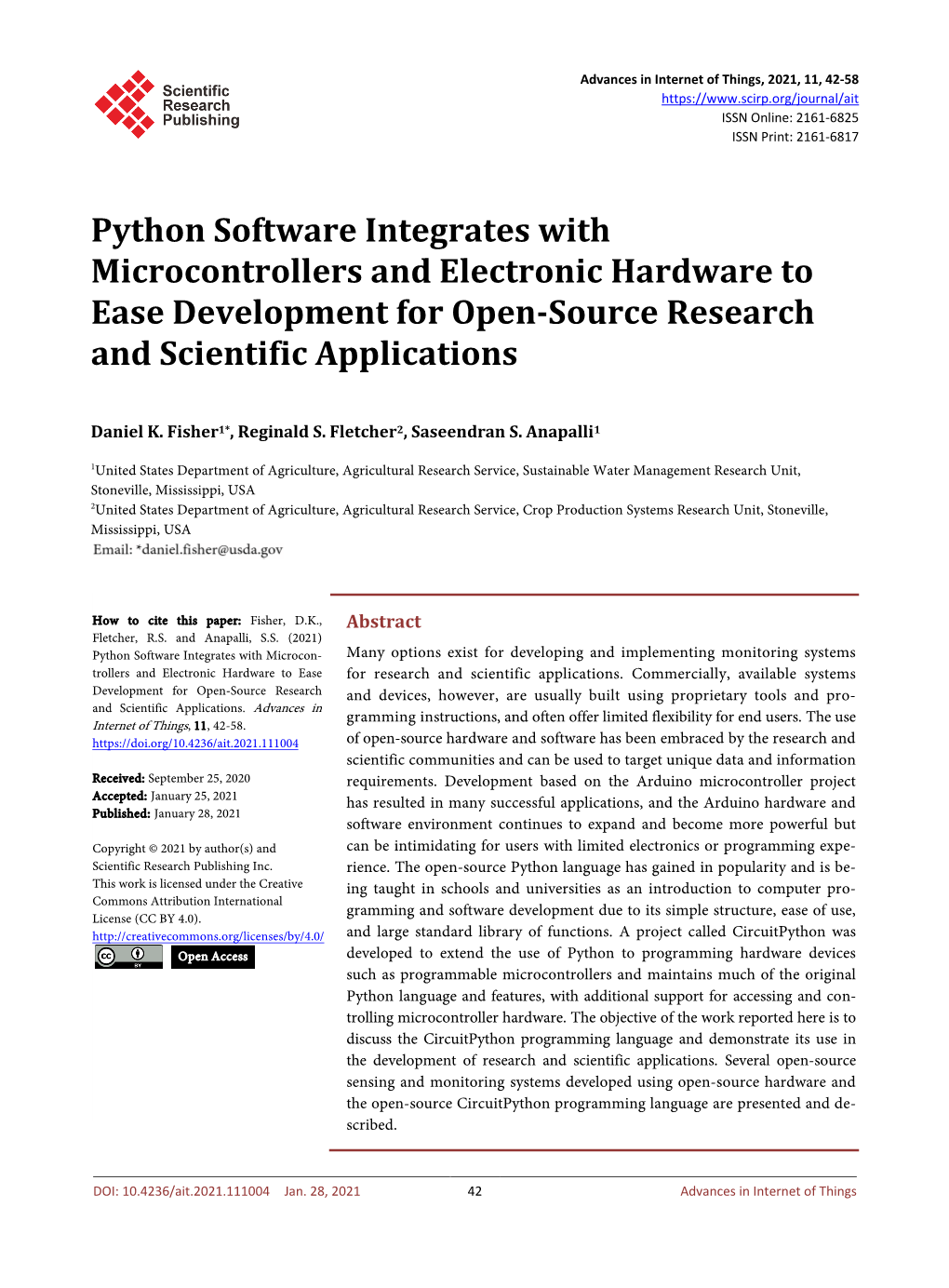 Python Software Integrates with Microcontrollers and Electronic Hardware to Ease Development for Open-Source Research and Scientific Applications