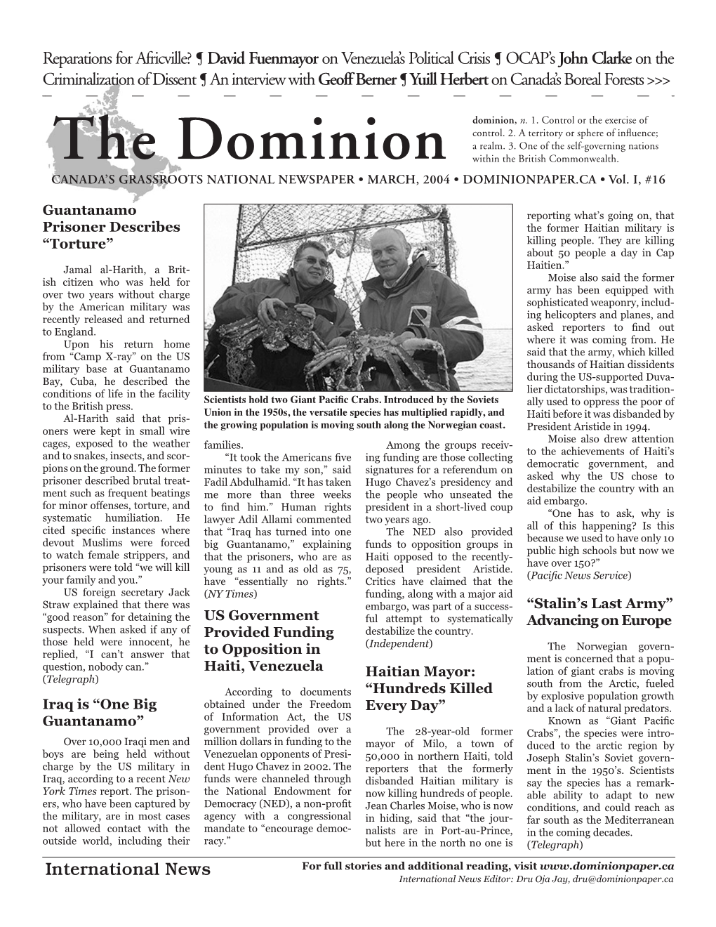 Dominion Issue