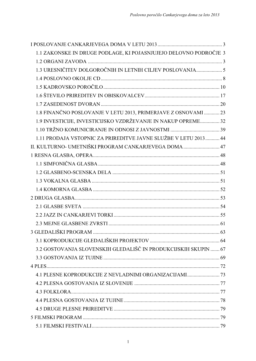 Poslovno Poročilo Cankarjevega Doma Za Leto 2013 1