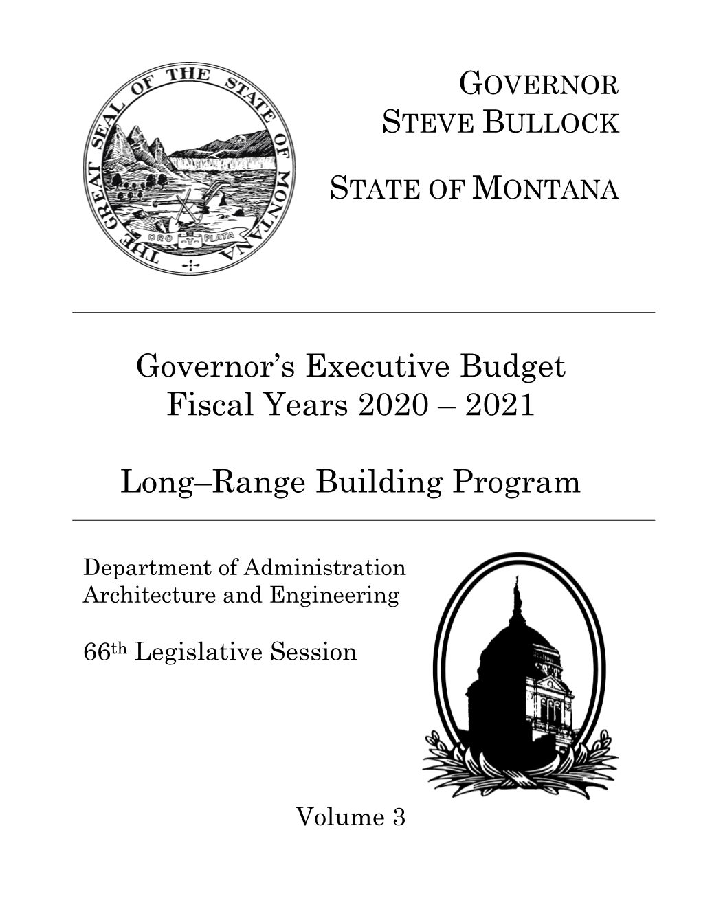 Governor's Executive Budget Fy 2020-2021 Lrbp