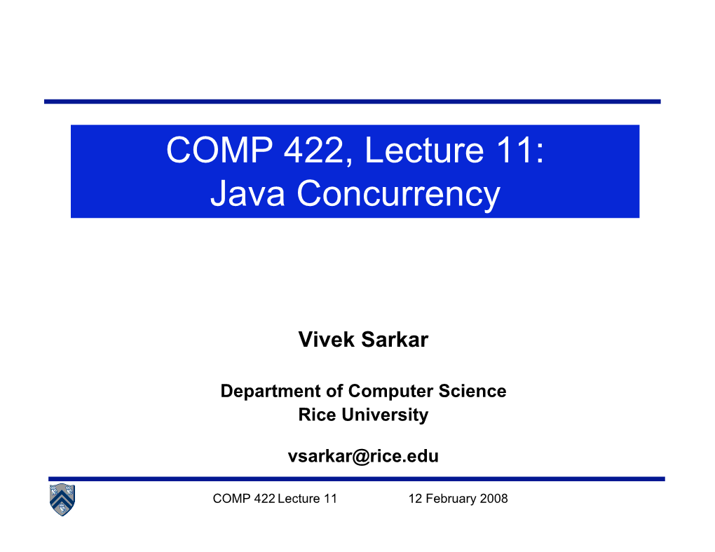 Java Concurrency