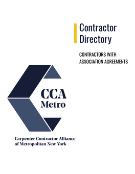 Contractors with Association Agreements Contractor Directory