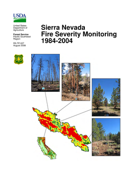 Sierra Nevada Fire Severity Monitoring 1984-2004