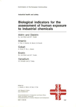 Biological Indicators for the Assessment of Human Exposure to Industrial Chemicals