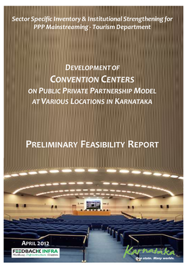 Convention Centers on Public Private Partnership Model at Various Locations in Karnataka