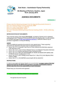 EAAFP MOP8 Agenda Documents Version 4