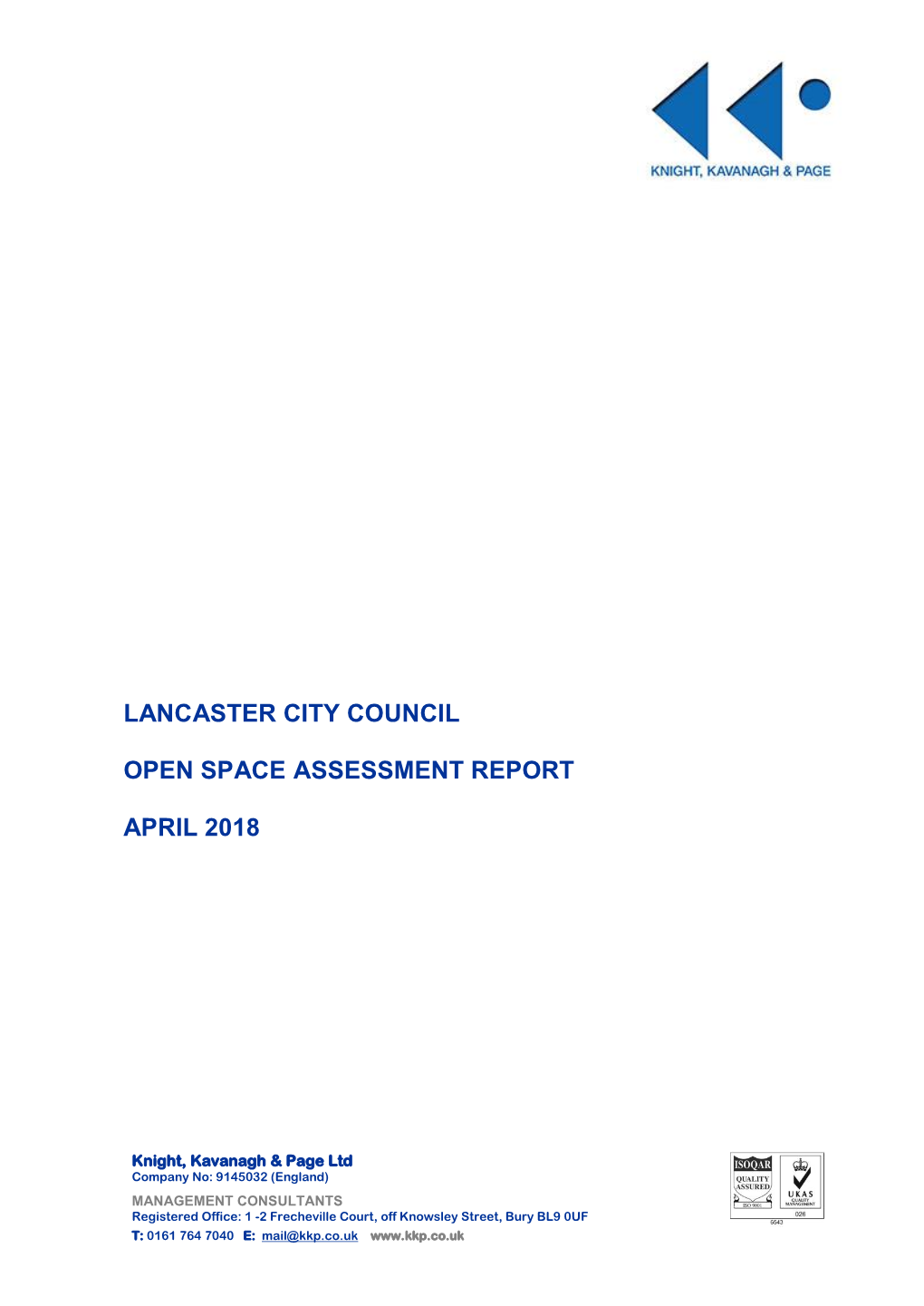 Lancaster City Council Open Space Assessment Report