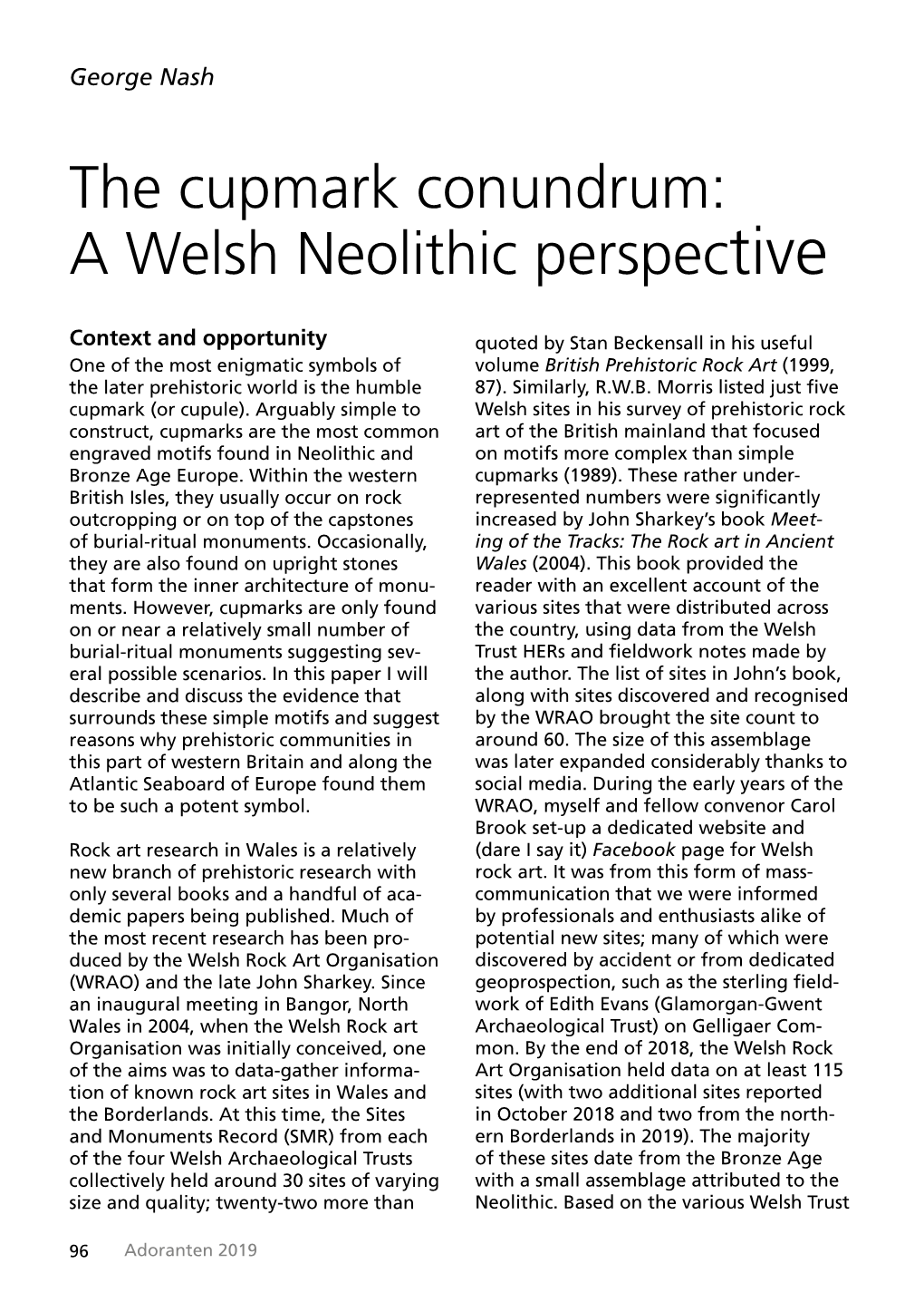 A Welsh Neolithic Perspective