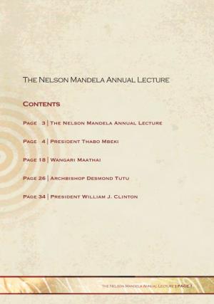 The Nelson Mandela Annual Lecture