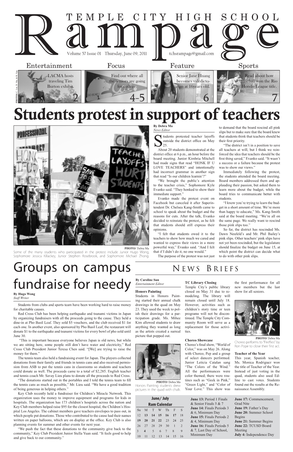 Students Protest in Support of Teachers