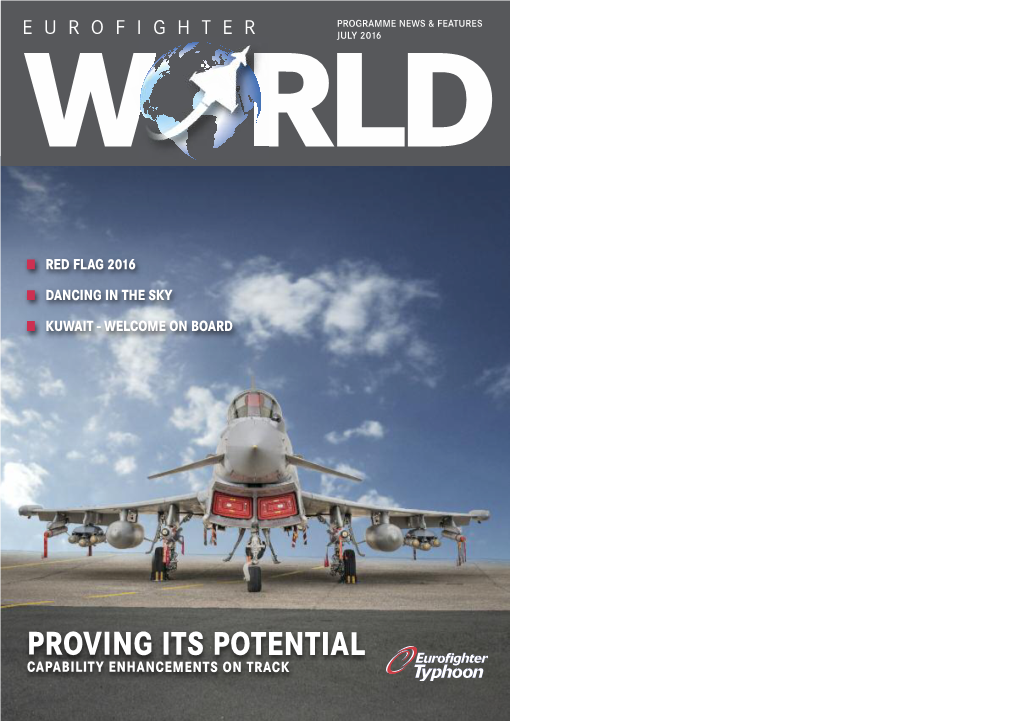 Eurofighter World Editorial 2016 • Eurofighter World 3