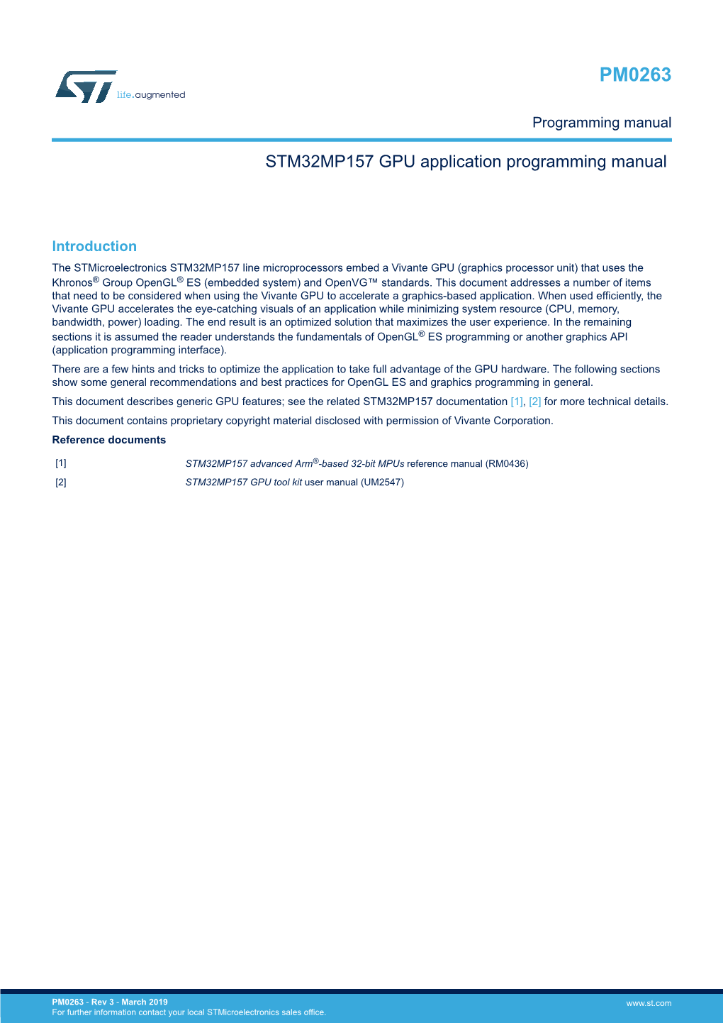 STM32MP157 GPU Application Programming Manual