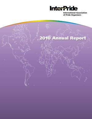 International Association of Pride Organizers 2010 Annual Report