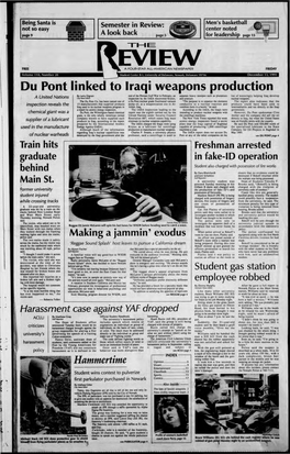 Du Pont Linked to Iraqi Weapons Production