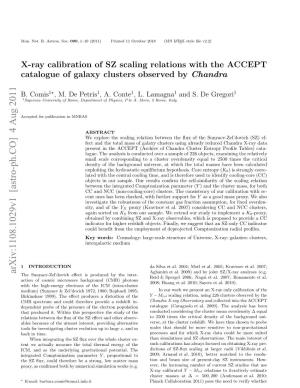 X-Ray Calibration of SZ Scaling Relations with the ACCEPT