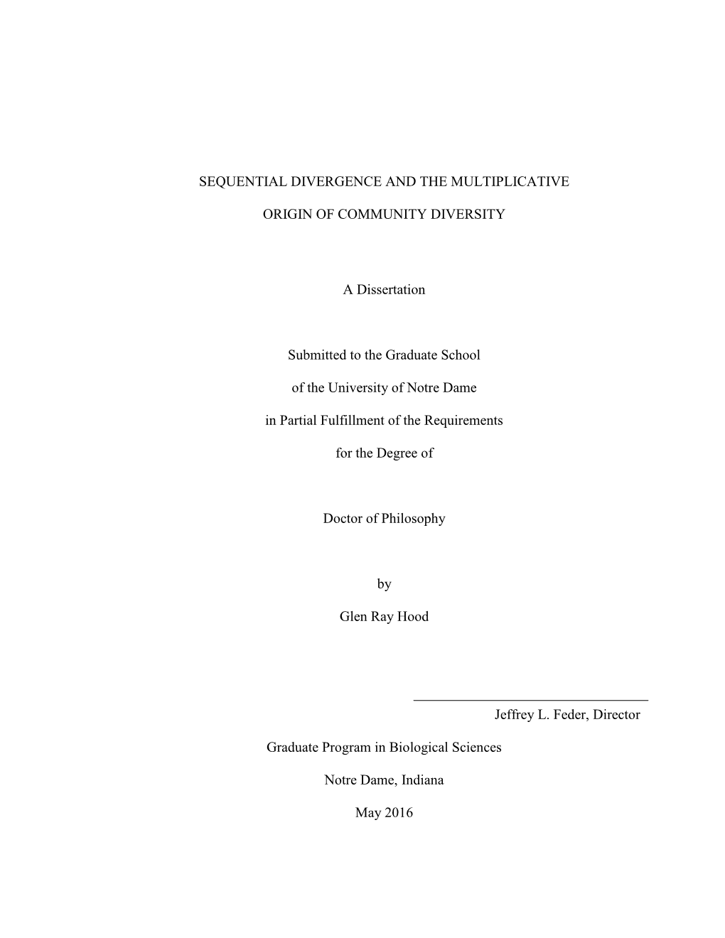 Sequential Divergence and the Multiplicative Origin Of