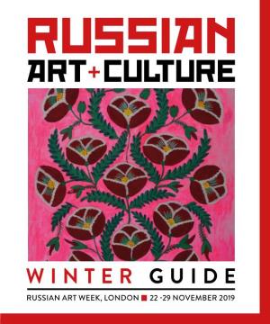 Russian Art and Culture Winter Guide