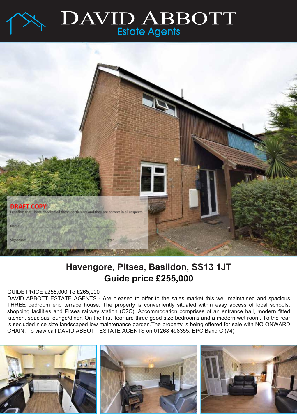 Havengore, Pitsea, Basildon, SS13 1JT Guide Price £255,000