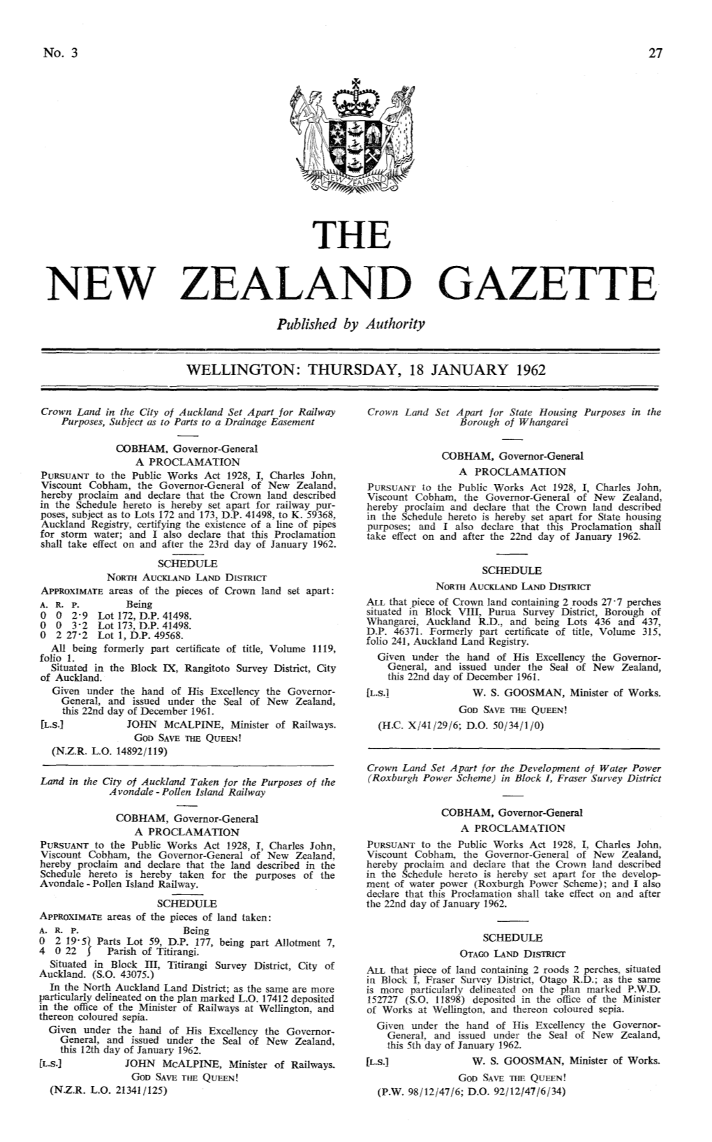 No 3, 18 January 1962, 27