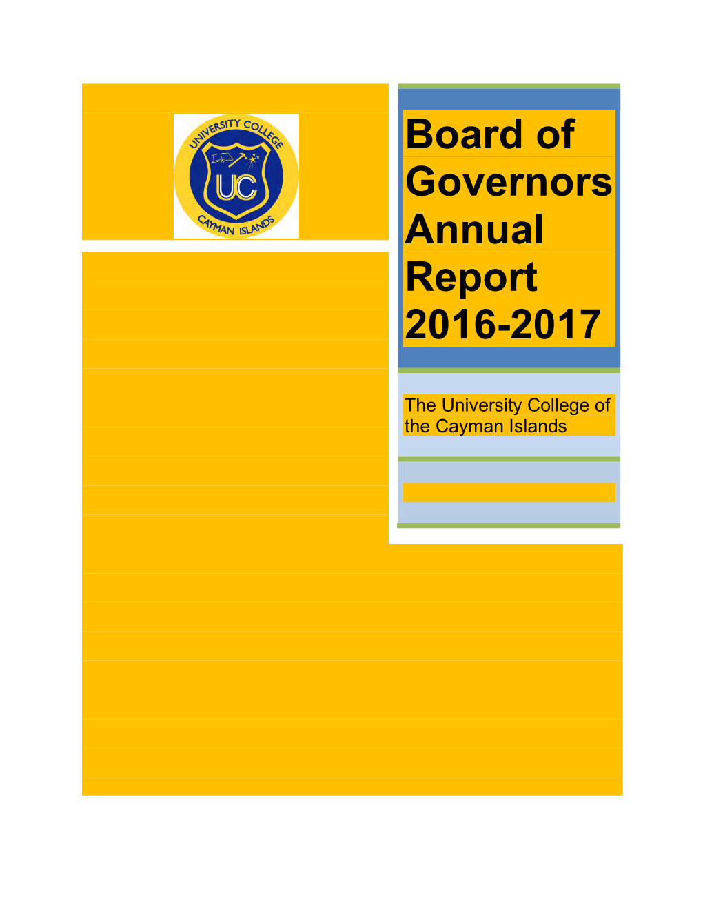 Board of Governors Annual Report 2016-2017
