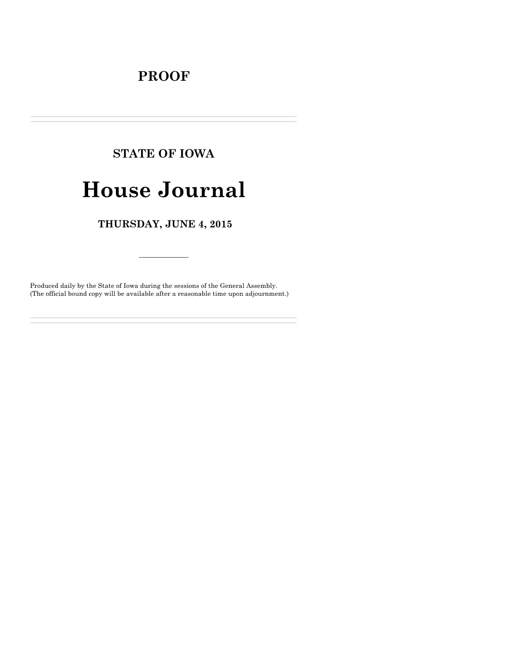 House Journal