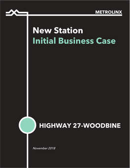 New Station Initial Business Case