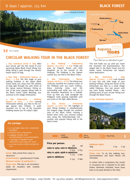 CIRCULAR WALKING TOUR in the BLACK FOREST Tours That Are As Individual As You! 1