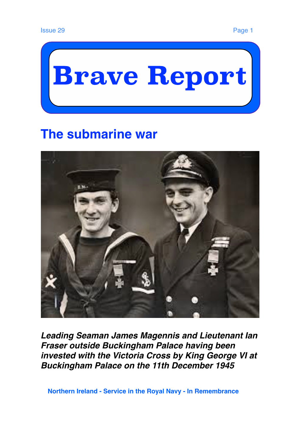 Bravereport Issue 29 Submarines